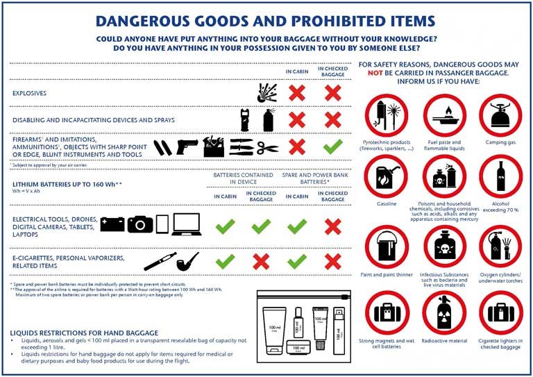 Cosa Puoi Portare in Aereo Regole e Restrizioni per Bagagli e Oggetti